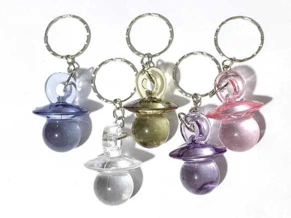 Chaveiro Chupetinha 4cm Acrilico Pacote com 10 Unidades