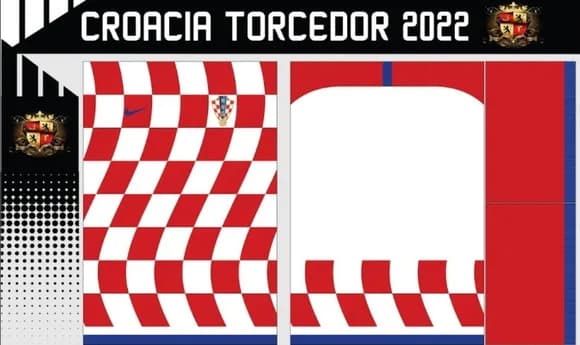 Vetores Camisa Croacia Torcedor 2022