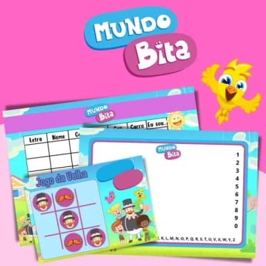 Kit Jogos Personalizados ( Lousa, Stop, Forca ou Velha )