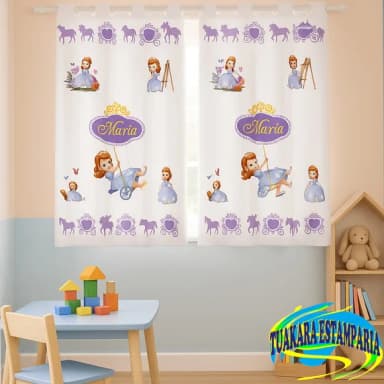 Cortina Personalizada Princesa Sofia