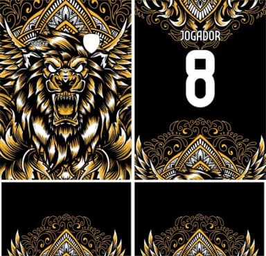 Arte Vetor Camisa Interclasse Leão Mod-233