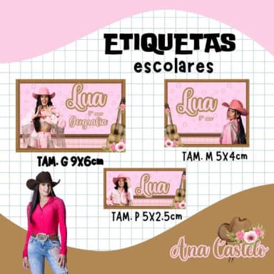 60 Etiquetas Escolares