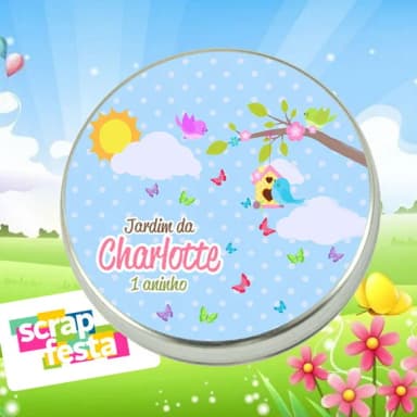 Latinhas Personalizadas Jardim Encantado