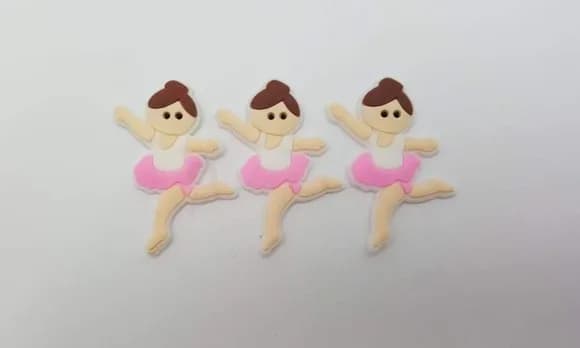 Aplique Bailarina Emborrachado de 3,9cm