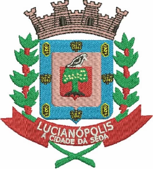 Bordado Brasão Prefeitura de Lucianópolis Sp