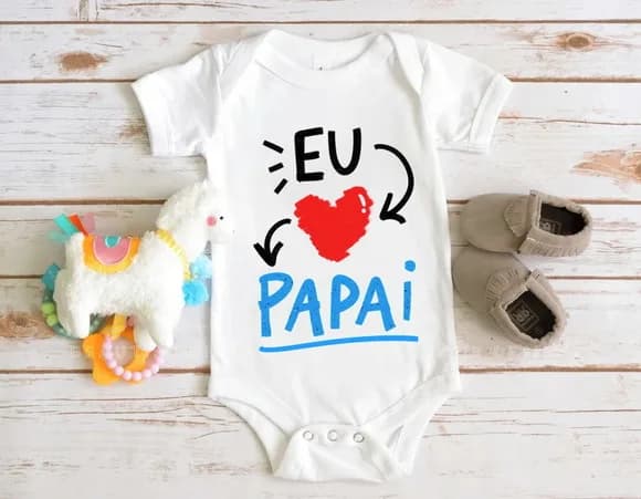 Body Infantil Eu Amo Papai