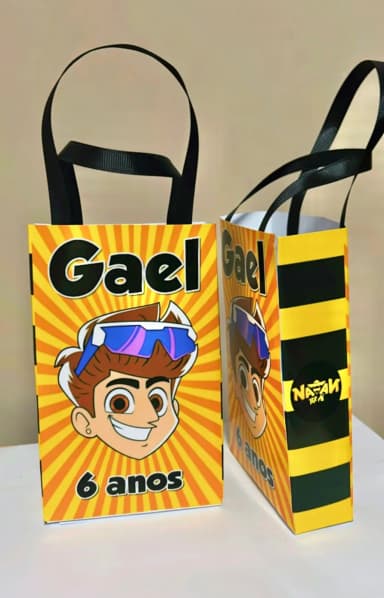 Sacolinhas Personalizada Natan Por Aí Lembrancinhas Para Aniversário