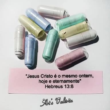 Cápsula com Versículos da Bíblia