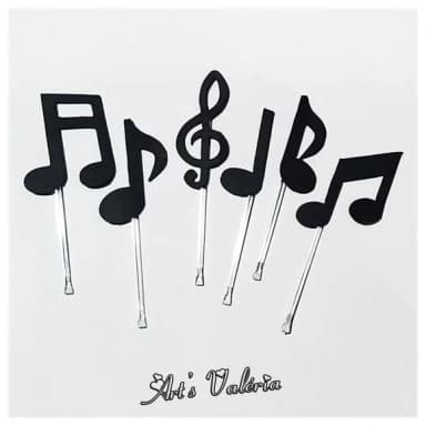 Topper Notas Musicais - Valor unitário