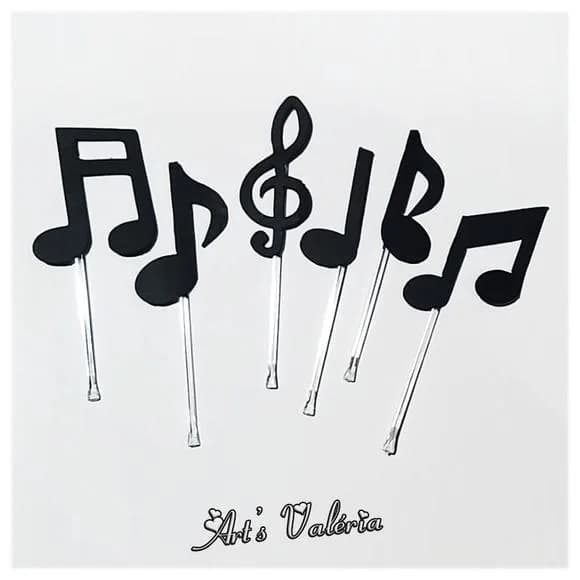 Topper Notas Musicais - Valor unitário