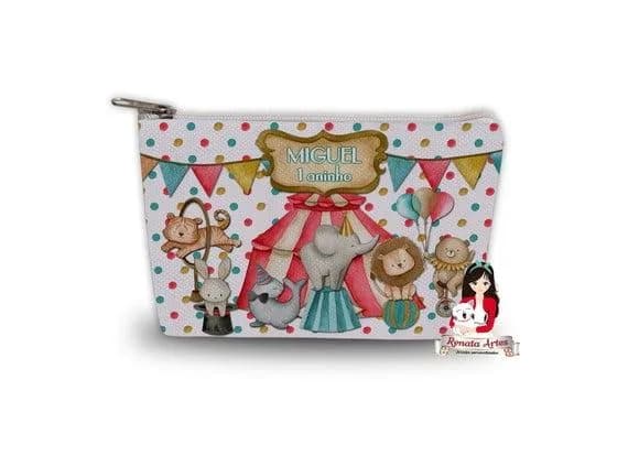 Necessaire Personalizada Circo Vintage