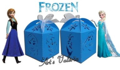 Caixinha com Recorte Frozen