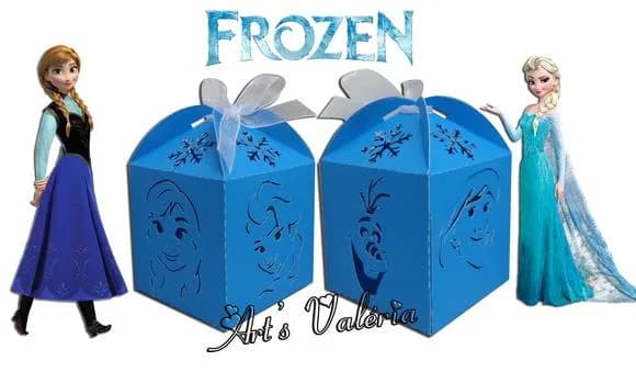Caixinha com Recorte Frozen