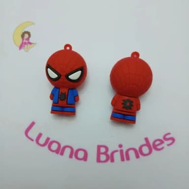 Pingente Aranha de Borracha 5cm Pct 2 Unidades