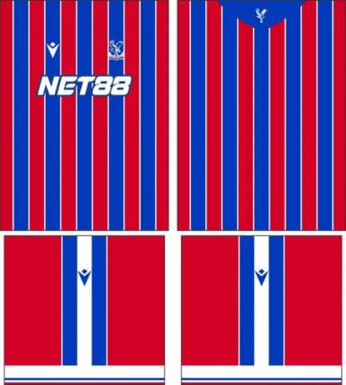 Arte Vetor Camisa Crystal Palace Local 2025-2026
