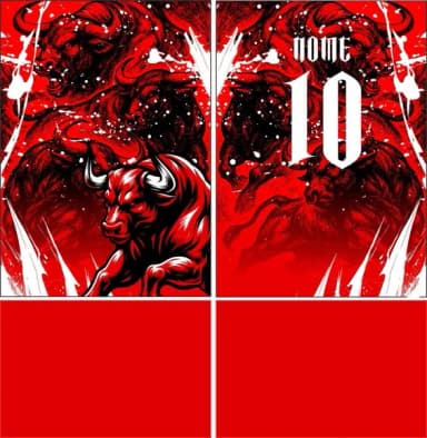 Arte Vetor Camisa Interclasse Touro Mod-845