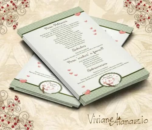 Cardápio Casamento - 00016