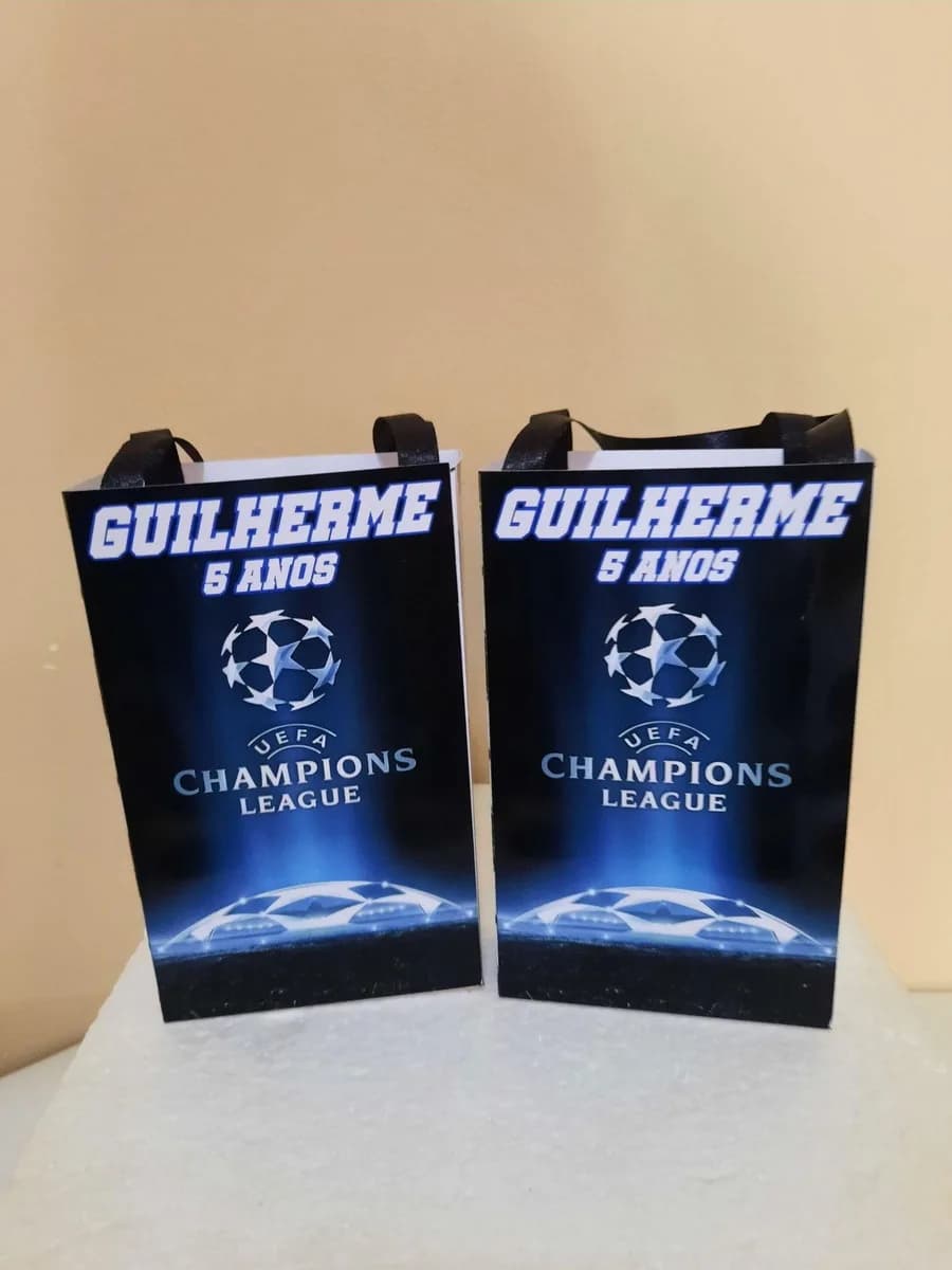 Sacolinhas Personalizadas Champions League para Lembrancinhas