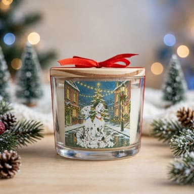 Vela Aromática no Copo Personalizada Natal 101 Dálmatas, Trabalhamos com outros temas.