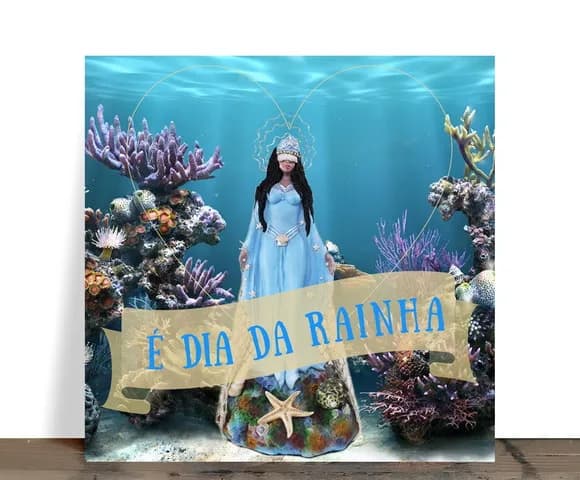 Azulejo Decorativo Iemanjá Rainha do Mar 15x15 Cerâmica