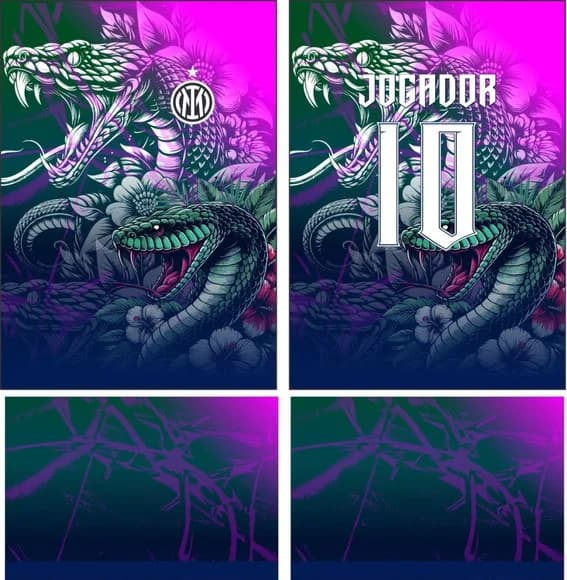 Arte Vetor Camisa Interclasse Serpente Mod-738