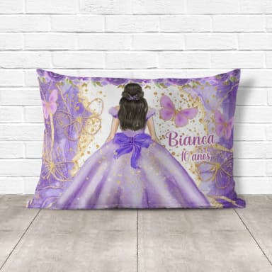 Almofada Personalizada lembrancinhas de 15 Anos