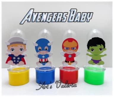 MIni Tubete com Aplique Avengers Baby