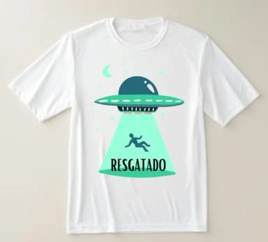 Camiseta Divertida Ovni Resgatado - Estilo Geek