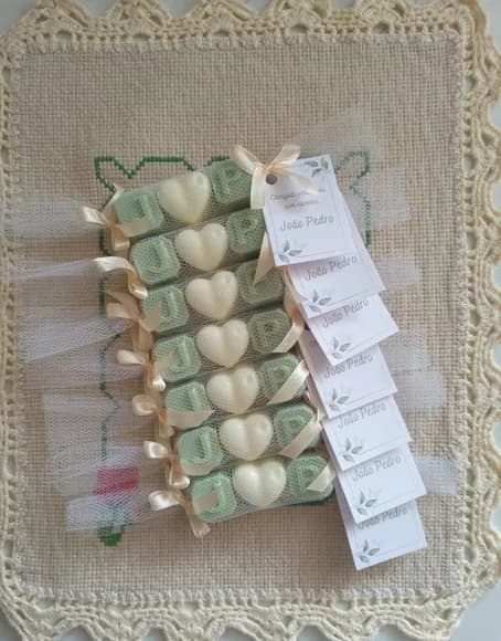 Lembrancinha Coração e 2 Iniciais