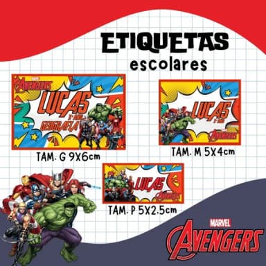 60 Etiquetas Escolares