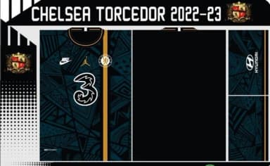 Vetor Da Camisa Chelsea Torcedor 2022-23