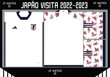 Vetor Camisa do Japão Visita 2022-2023