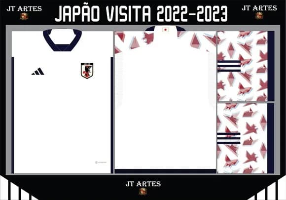 Vetor Camisa do Japão Visita 2022-2023