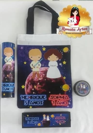 Kit Jogos na Sacola Star Wars Cute