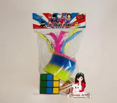 Kit Brinquedos Retrô Personalizado Tema Herois Cute