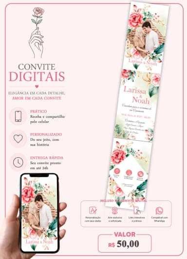 Convite de Casamento Digital Interativo