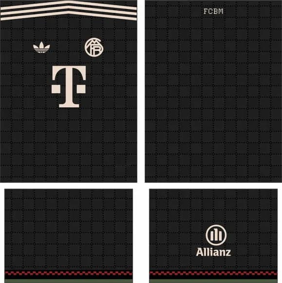 Arte Vetor Camisa Bayern München Terceira 2025-2026