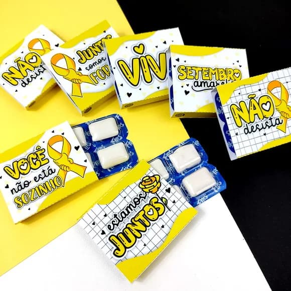 Chiclete Flics Setembro Amarelo