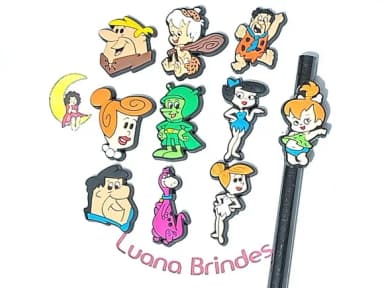 Lápis C/ponteira os Flintstones Emborrachado 10 Unidades