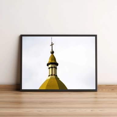 Quadro Cruz Em Torre De Igreja 23