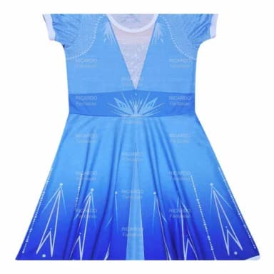 Vestido Infantil Princesa Gelo