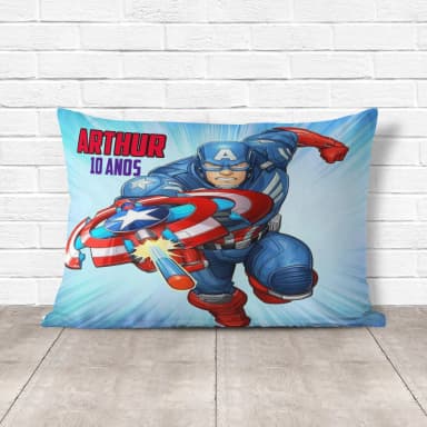 Almofada Personalizada lembrancinhas do Capitão América