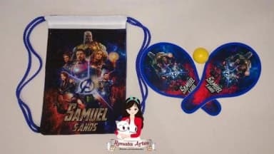 Mochila Ping Pong Personalizada Tema Vingadores Ultimato