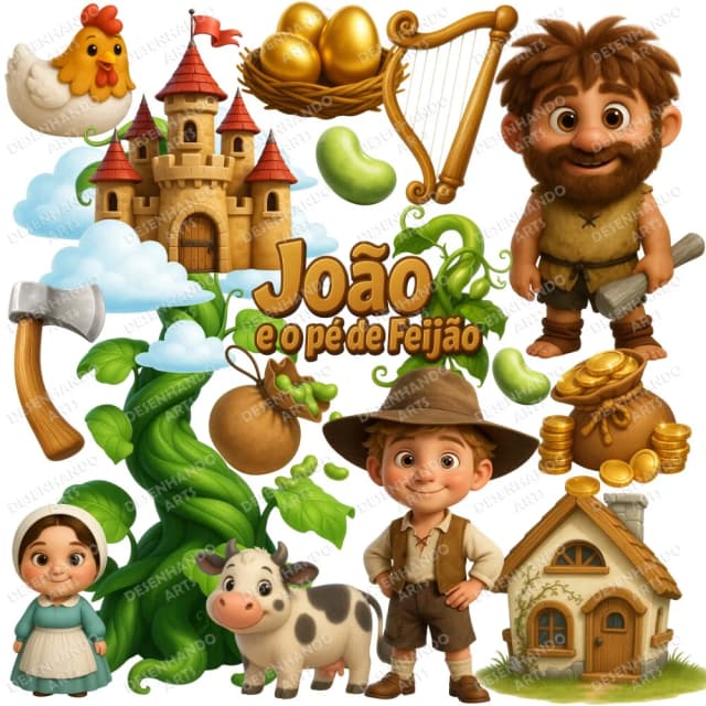 KIT DIGITAL JOÃO E O PÉ DE FEIJÃO