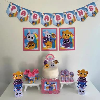 Kit Mesversário Bolofofo Personalizados - Só Um Bolinho