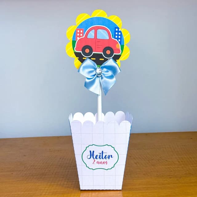 PEGUE E MONTE - Centro de Mesa CARRINHOS - Decoração de Festa | Lembrancinhas | Aniversário | Personalizados