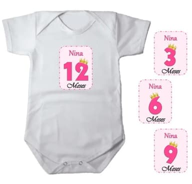 Kit de Adesivo Mêsversário Princesa Nomes