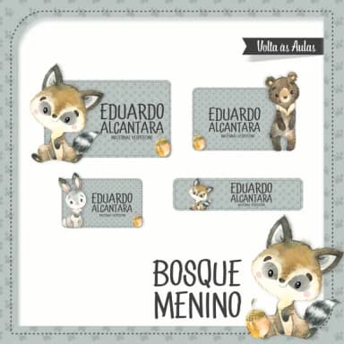 60 Etiquetas Bosque