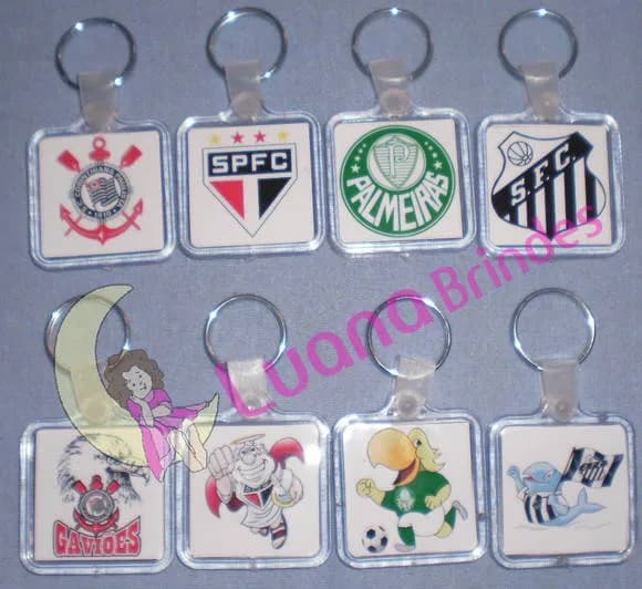 CHAVEIROS PERSONALIZADO TIME DE FUTEBOL