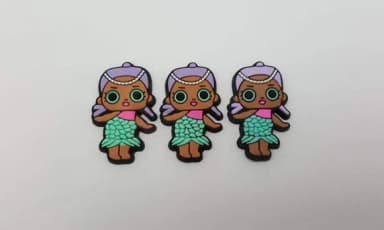 Aplique LOL Merbaby Emborrachado de 3,5cm